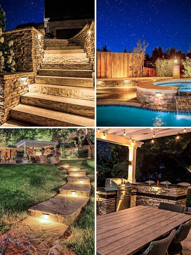 5W Retaining Wall Lights 7 inch LED Hardscape Lighting Low Voltage Landscape - Image 6