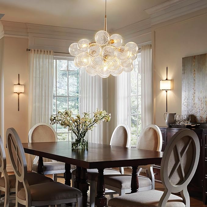 Mid-Century Bubble Globe Chandelier, Kitchen Island, Dining Room - Image 7