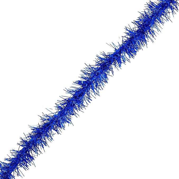 Mandala Crafts Blue Tinsel Garland - Image 2