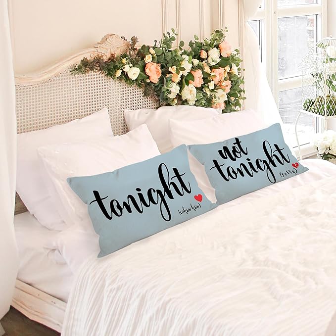 Mancheng-zi Bridal Gift, 12x20 Pillow Cover, Bridal Shower Gifts, Funny Couples - Image 2