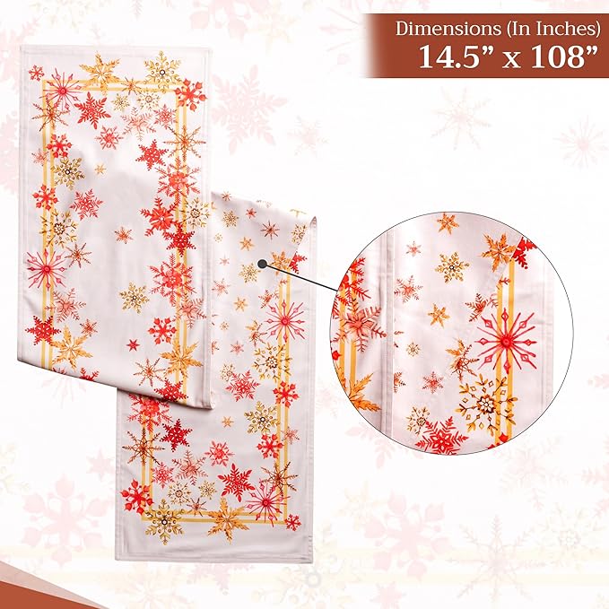 Maison d' Hermine Table Runner 100% Cotton Double Layer Table Runners 108 - Image 6
