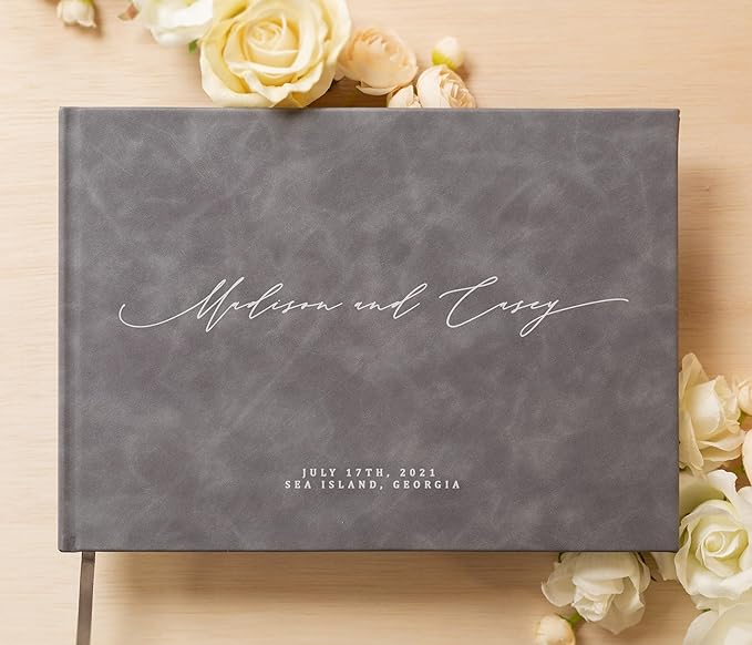 MUUJEE Personalized Guestbook in Slate Gray - Image 2