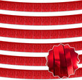 6 Pack 10 Ft Red Foil Fringe Garland Metallic Streamers Tinsel Banner Wall by LANTIANCHEN