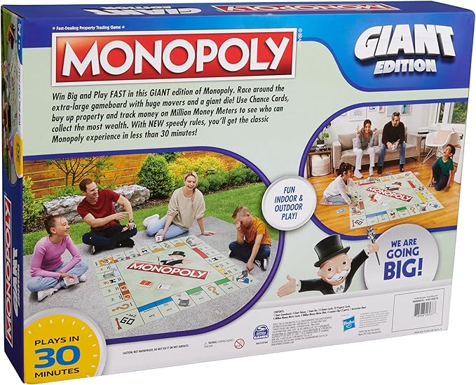 Spin Master Games, Monopoly Giant Edition, Classic Family Board Game - Image 7