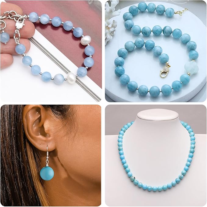 8mm Natural Stone Beads for Jewelry Making - Image 5