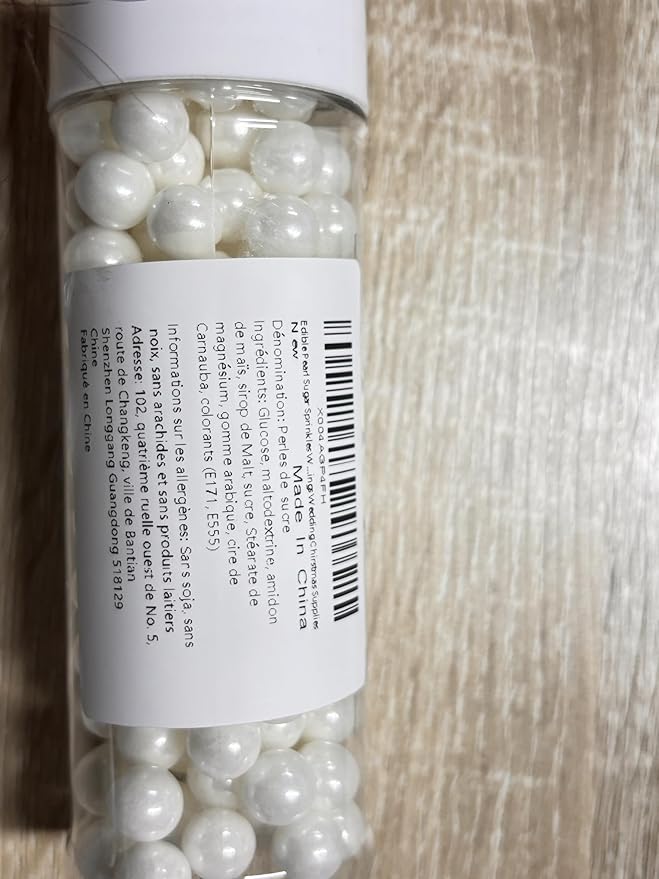 Edible Pearl Sugar Sprinkles White Candy Pearls Baking Decorations 10mm - Image 8