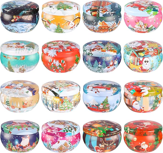 16Pack Christmas Candles Gift Set, Long Lasting Burning Natural Soy Wax 2.5oz - Image 4