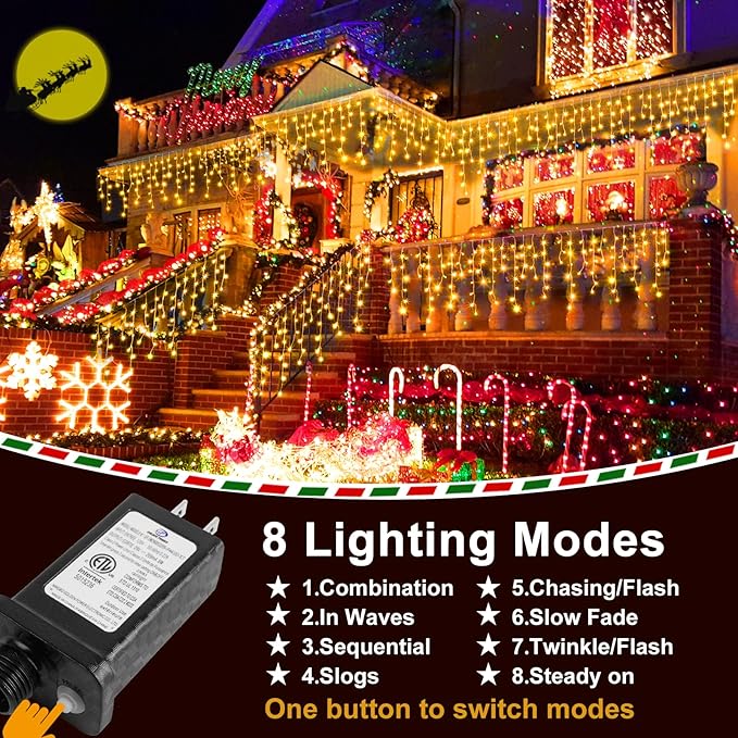 KNONEW 99ft 960 LED Christmas Lights Outdoor Decorations - Image 2
