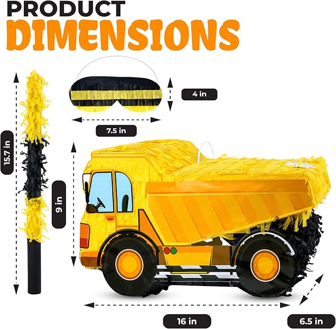 Small Dump Truck Pinata Bundle - Image 2