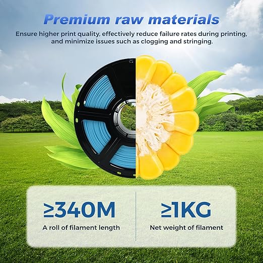 FLASHFORGE Rapid PLA Filament 1.75mm Ice Blue, 500mm/s High Speed Printing - Image 6