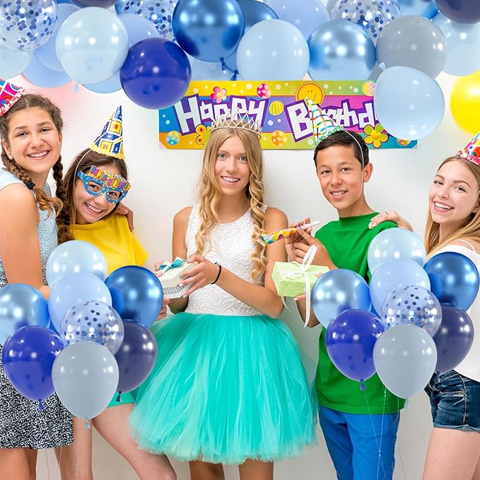100pcs Blue Balloons - Image 5