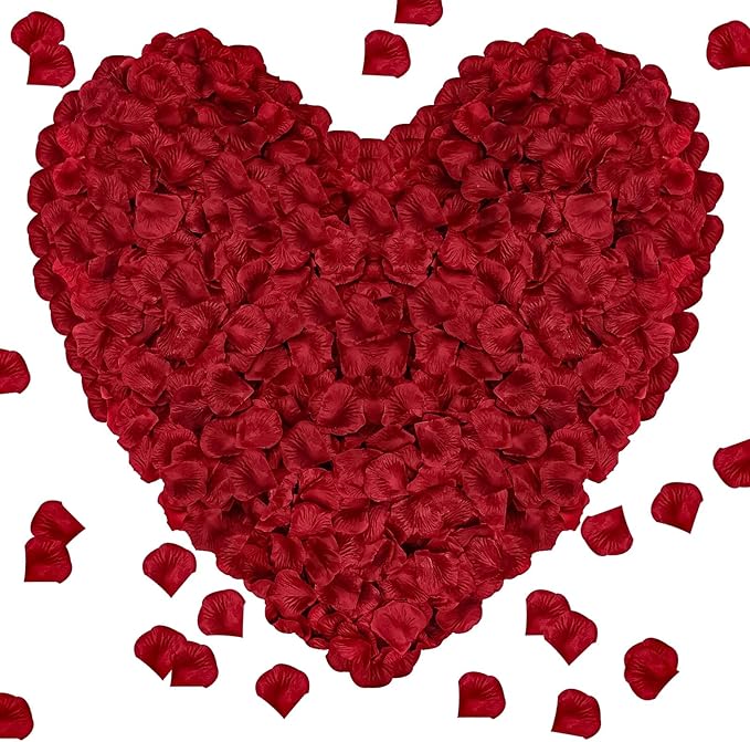 2000 Pcs Rose Petals, Artificial Flower Petals Fake Rose Petals by Pyrrhiax