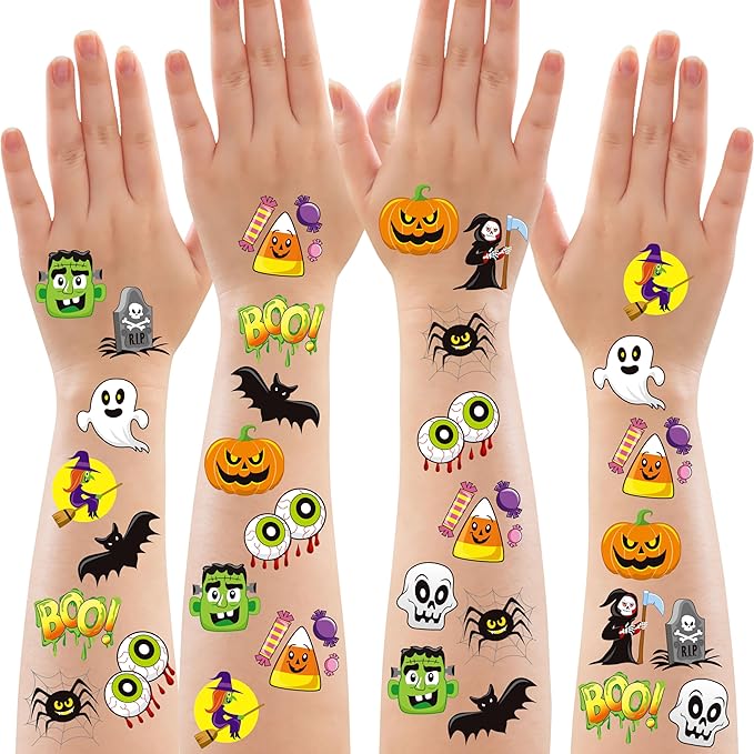 JOYIN 144 PCS Halloween Temporary Tattoos - Image 8