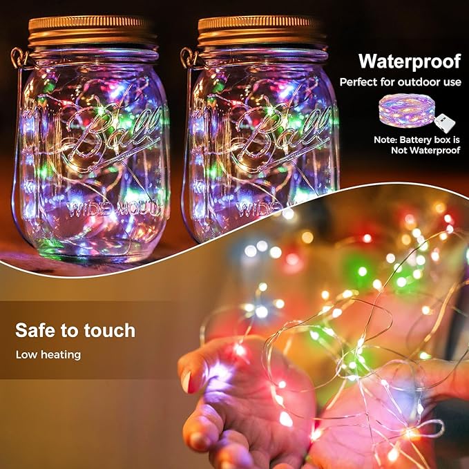 kolpop 6 Pack LED Fairy Lights Battery Operated, Mini Twinkle String Lights - Image 3