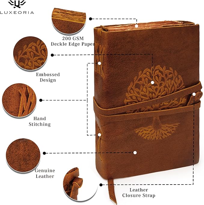 LUXEORIA Tree Of Life Leather Journal - Image 5
