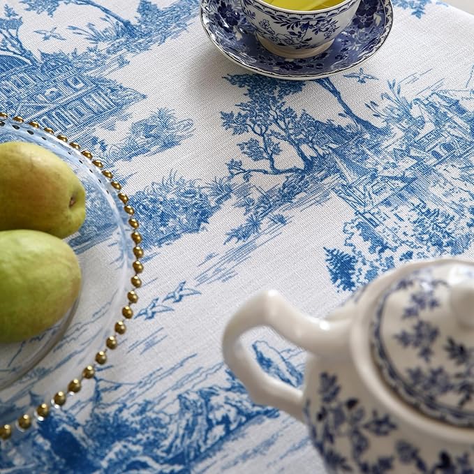 patdrea Designer Cyan Tablecloth - Image 6