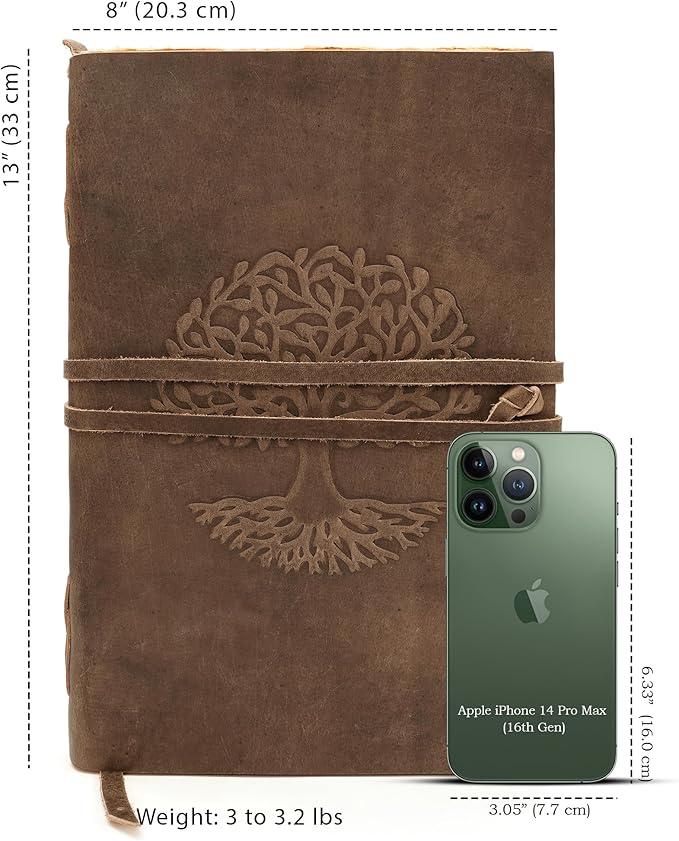 LUXEORIA Tree Of Life Leather Journal - Image 2