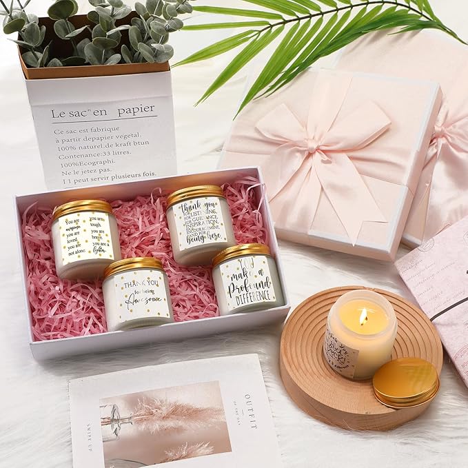 Roowest 10 Jars Thank You Gift Candles 3.5 oz Employee Appreciation Gifts Bulk - Image 6