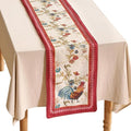 patdrea Designer Farmhouse Linen Table Runner, Rustic Cottage Mauve by Welcometopatdrea