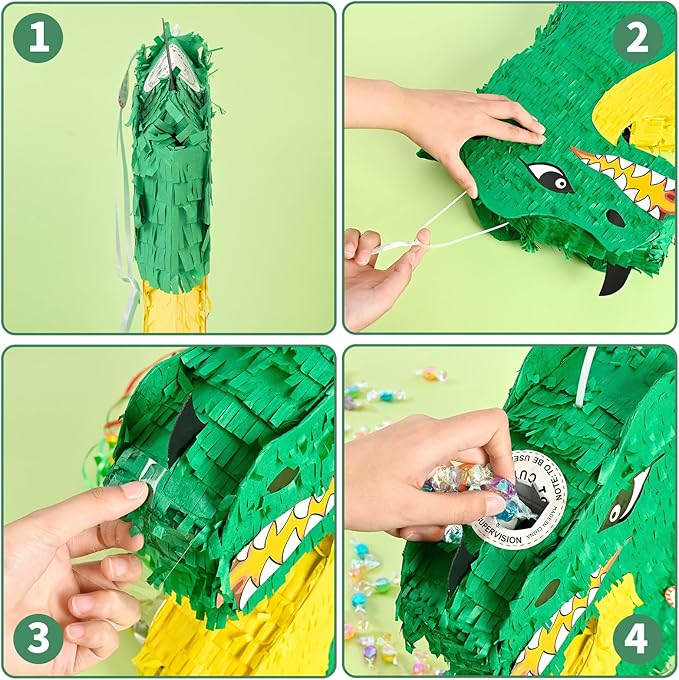 WERNNSAI Foldable Dragon Piñata - Image 5