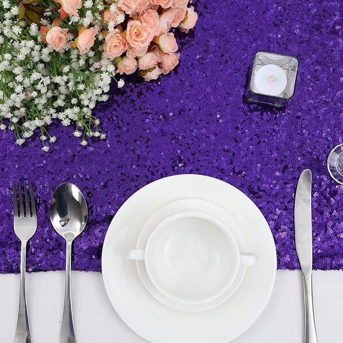 Eternal Beauty Purple Table Runner - Image 3