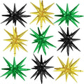 Black Green Gold Star Balloons by Adorely