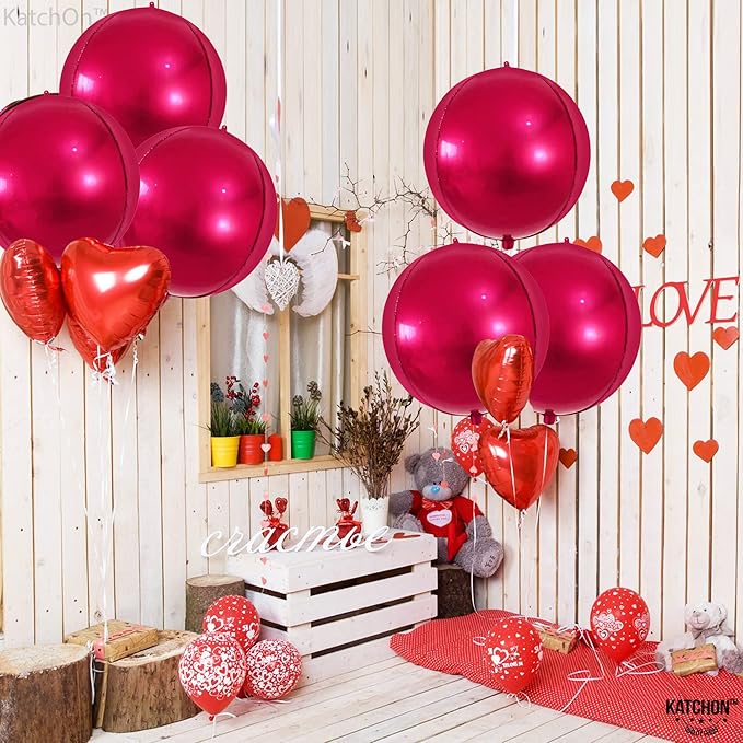 KatchOn Large Round Foil Balloons Set - Image 2