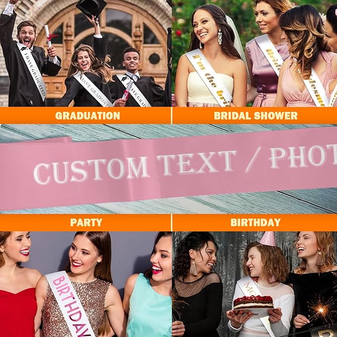 Custom Sash, Personalized Birthday Sash - Image 6