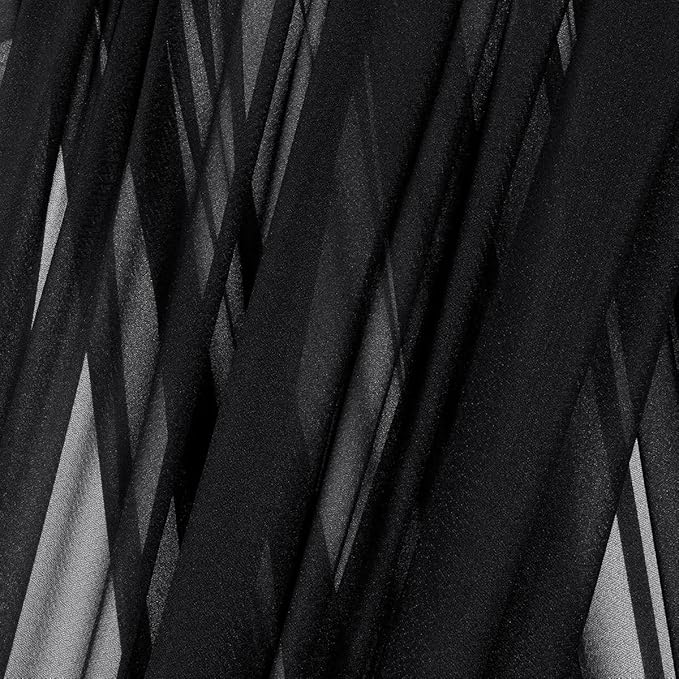 MLMC Black Wedding Arch Draping Fabric 1 Panel 29" x 20 FT Extra Long Gauze - Image 5