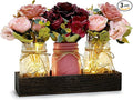 Mason Jar Lights Centerpiece for Table, Mason Jar Centerpiece Decor for Dining by Nagobi