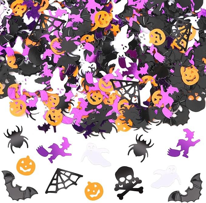 MARFOREVER Halloween Glitter Confetti Decorations, Halloween Party Confetti by MARFOREVER