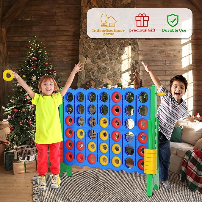 Jumbo 4 in a Row Game Set, 4FT Giant Game Set - Image 6
