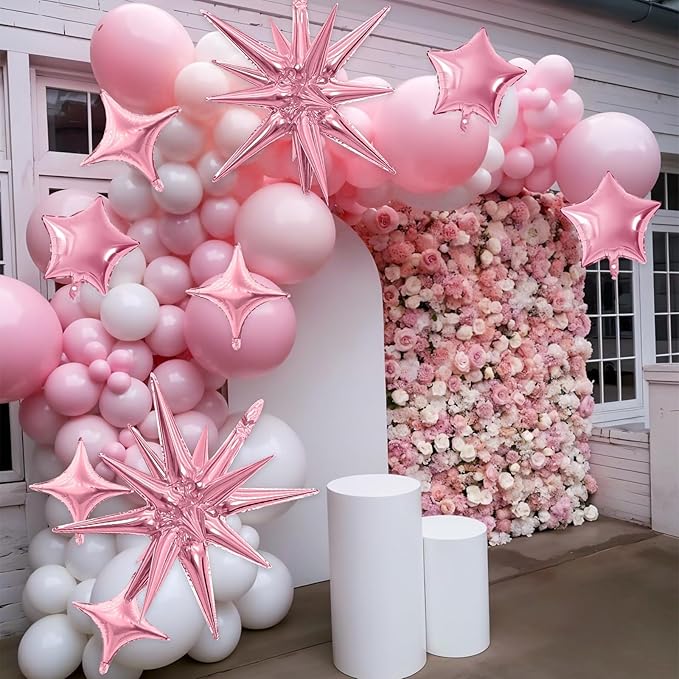 Pink Star Balloon - Image 4