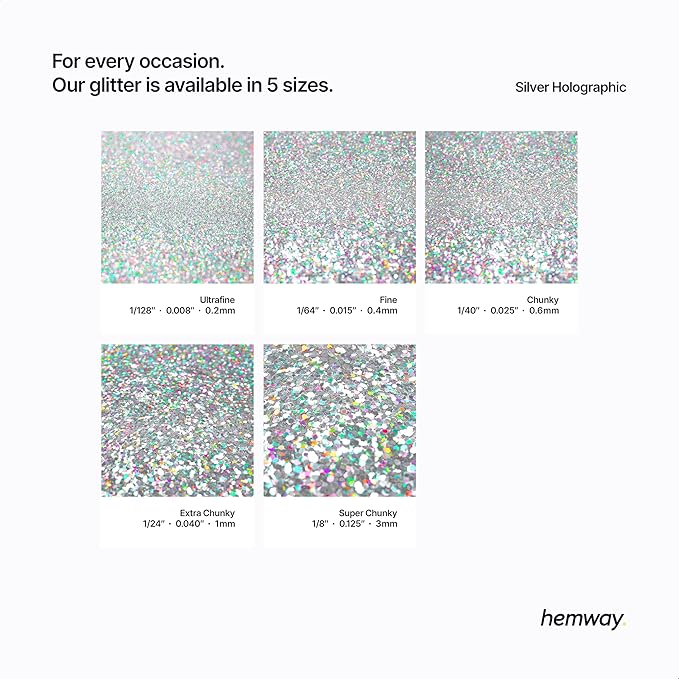 Hemway Eco Friendly Biodegradable Glitter 100g / 3.5oz Bio Cosmetic Safe - Image 3