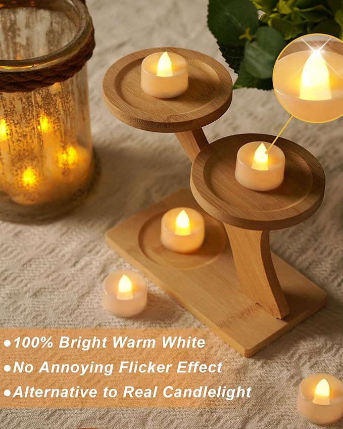 BEICHI Flameless Candles, LED Tea Lights Candles Battery Operated, Flickering - Image 5