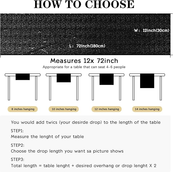 10 Packs 12 x 72 inches Sequin Table Runner - Image 5