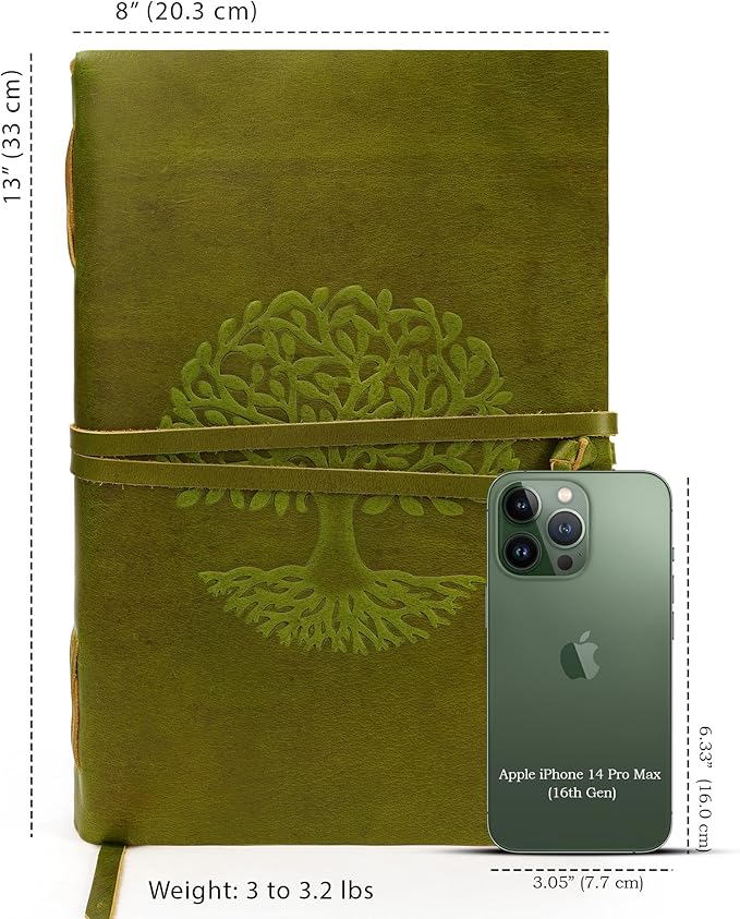 LUXEORIA Tree Of Life Leather Journal - Image 2