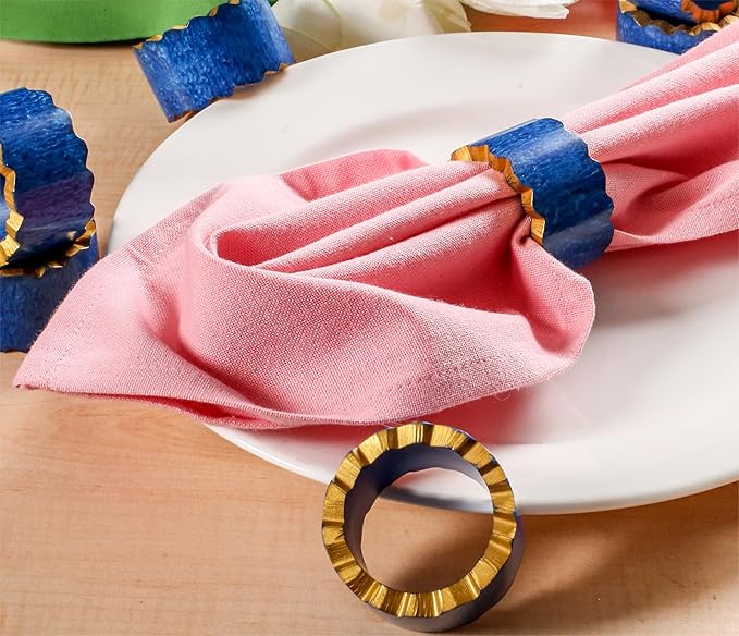 Handmade Epoxy Napkin Rings Set of 12 | Elegant Table Decor - Image 6