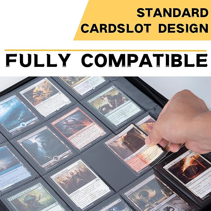 1000+ Pockets Trading Card Binder, 16-Pocket Card Ablum Compatible - Image 6