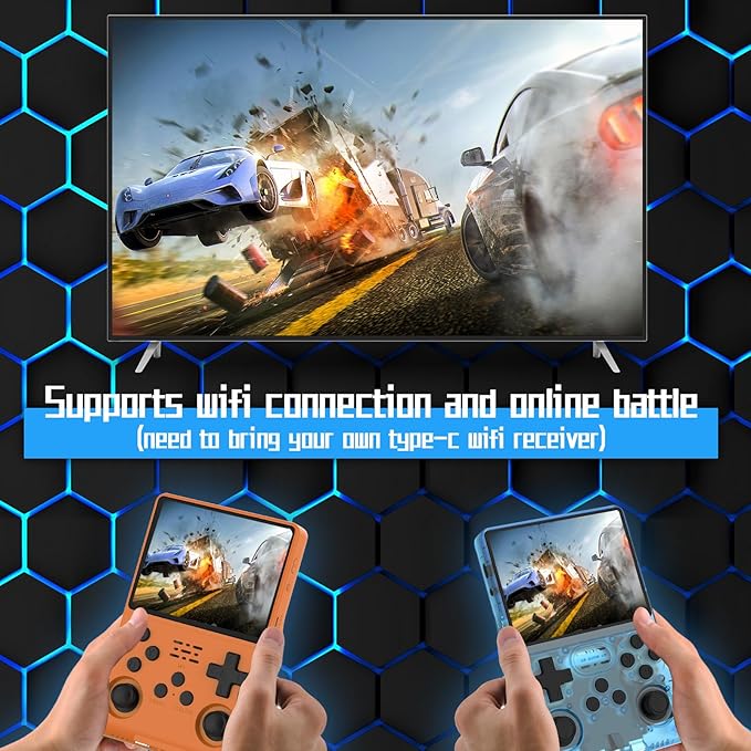 FVBADE R40S PRO Handheld Game Console 3.5 inch IPS Screen Mini Retro Console - Image 3