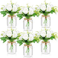 6 Set Centerpiece Table Decorations Mason Jar Table Centerpiece by Unknown