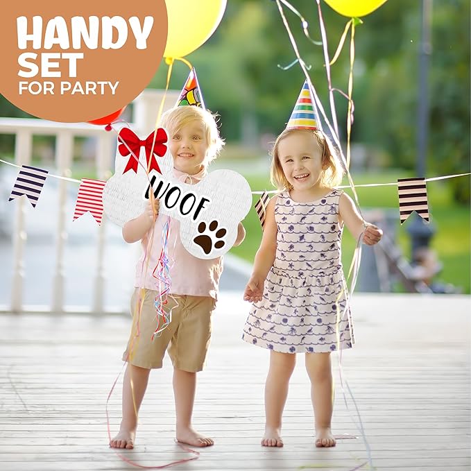 Pull String Dog Bone Pinatas, Puppy Pinatas - Image 5