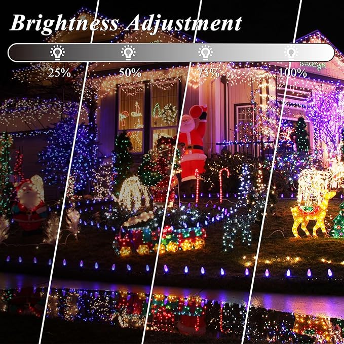 Lovelite 164FT Christmas Lights Outdoor, 35 Colors Changing 500 LED String - Image 7