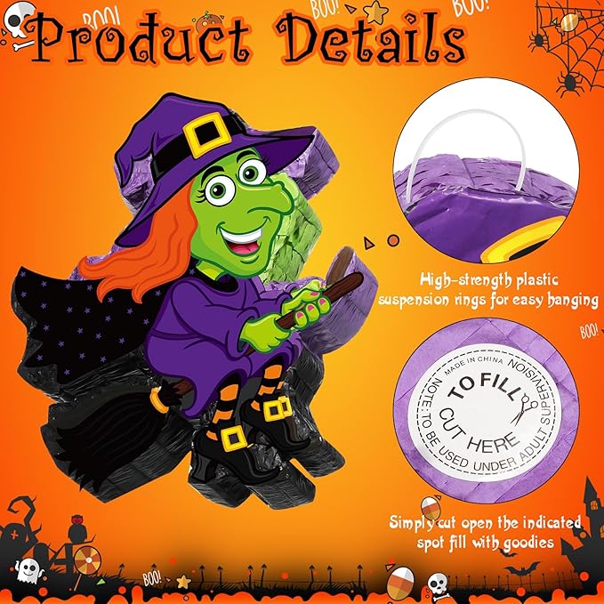 Aoriher Halloween Witch Piñata Halloween Decoration Piñata - Image 3