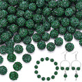 200pcs 10mm Emerald Rhinestone Beads by TINKRSTUFF