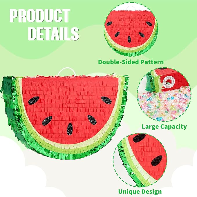 WERNNSAI Watermelon Piñata - Image 4