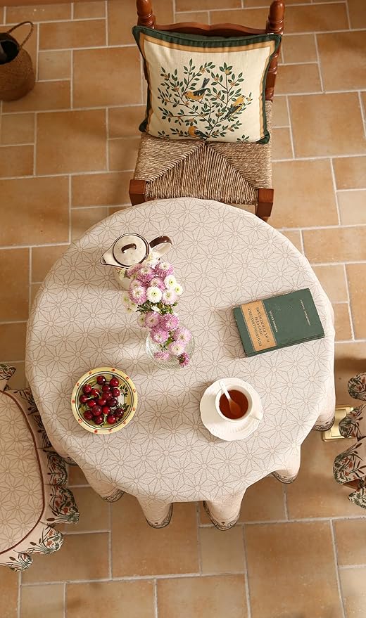 patdrea Designer Linen Vintage Tablecloth - Image 7