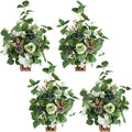Ling's Moment 17.5" Tall Standing Artificial Flowers Arrangements 4pcs Fall by LingsMoment