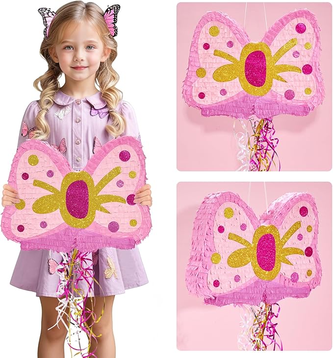 WERNNSAI Pink Bow Piñata - Image 5