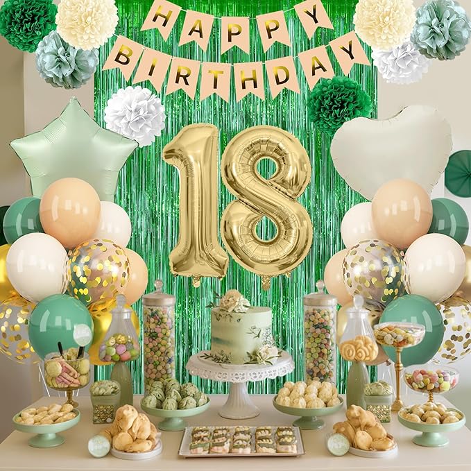 Sage Green 18th Birthday Decorations - Image 2